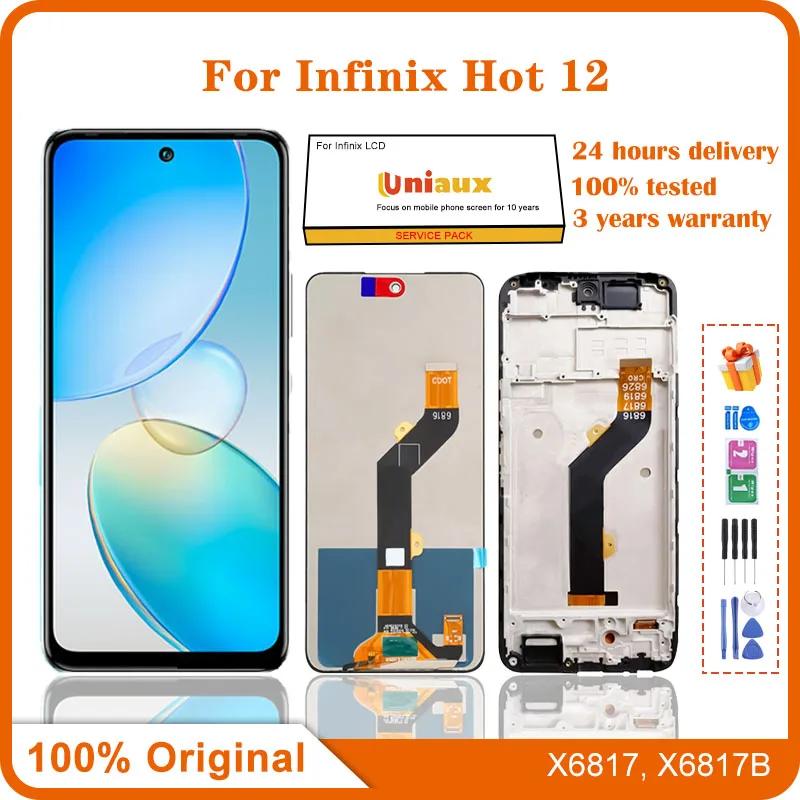 Infinix Hot 12 X6817B LCD ÷ ġ ũ Ÿ , LCD  ü ǰ, 6.82 ġ